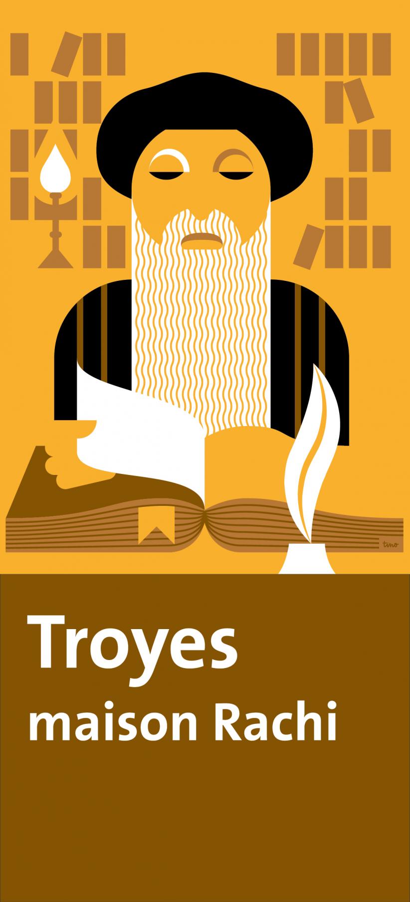Panneau touristique pour Troyes