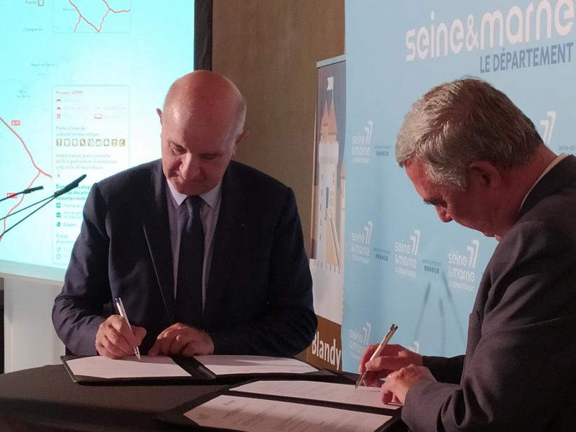 Signature accord APRR et Seine-et-Marne Sept 2022