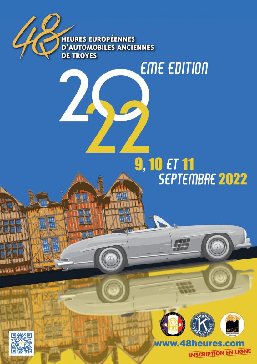 Affiche 48 H Automobiles de Troyes