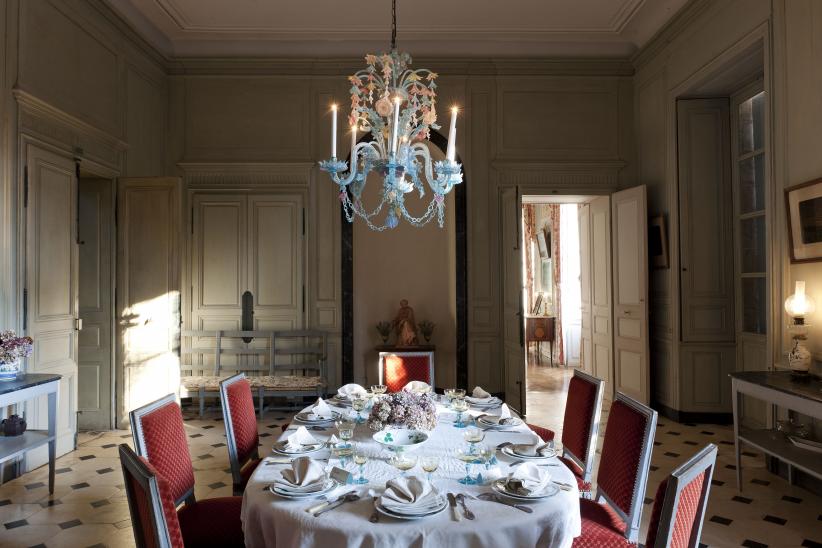 Maison de George Sand, salle à manger, table dressée jpg