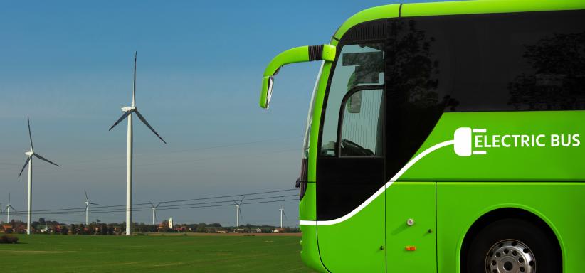 Bus électrique et éoliennes