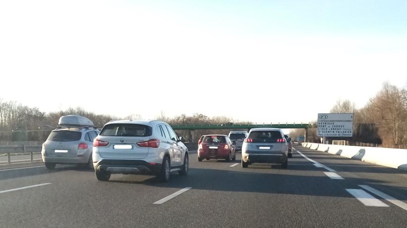 A43 trafic hiver 2023