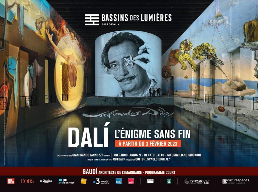 Dali Bordeaux Lumières Culturespaces affiche