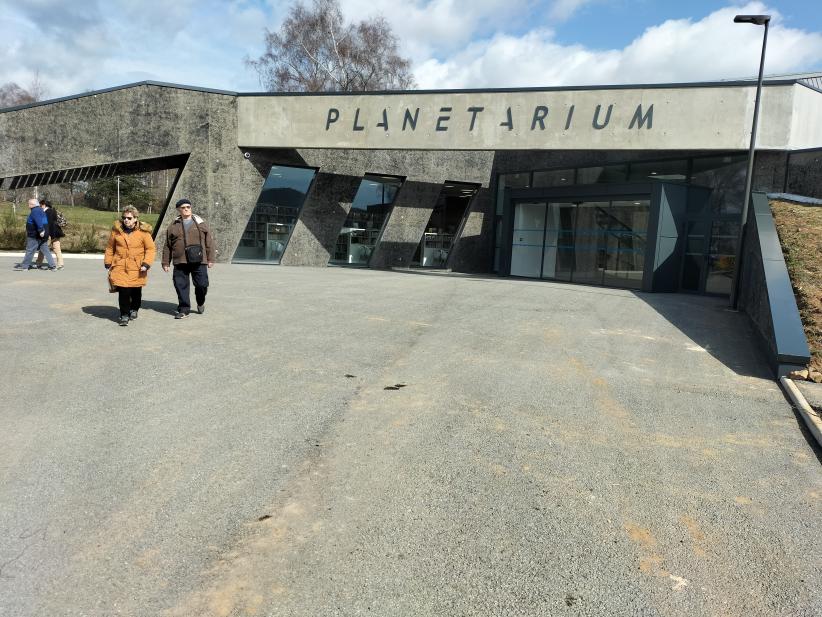 Le planétarium, un bâtiment  tout neuf