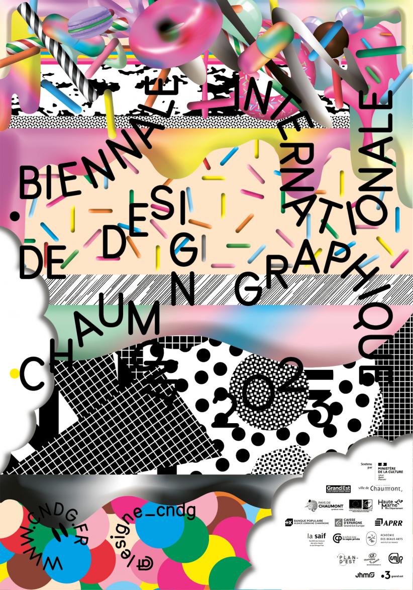 Affiche biennale de design graphique Chaumont 2023