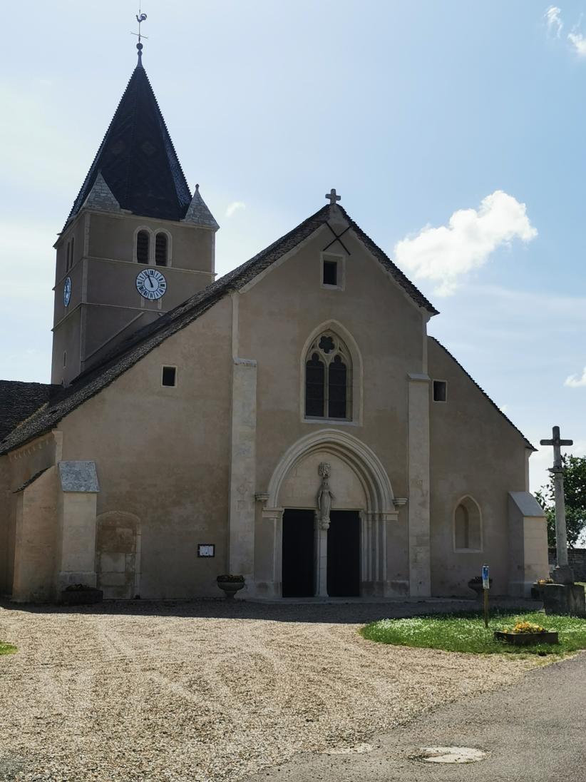 L'église Saint Just, à Fontaines