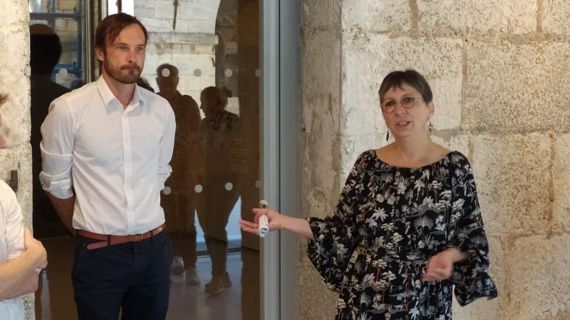Alexandre Arnodo, directeur de la citadelle et Anne Vignot, Maire de Besançon