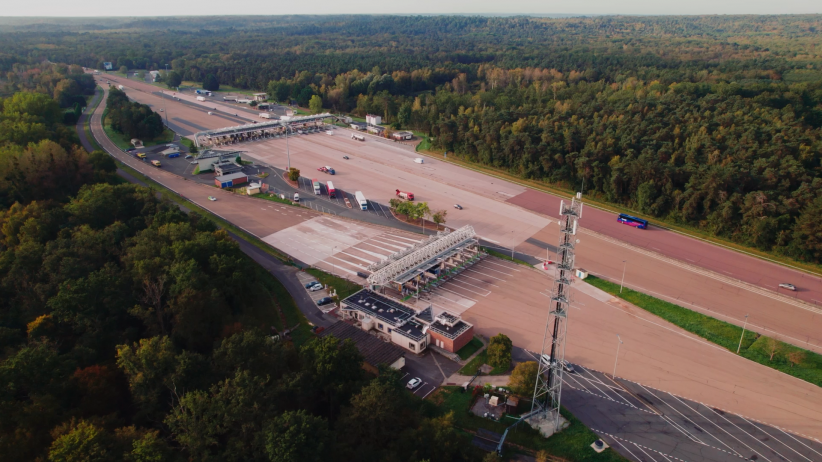 Barrière de Fleury 2, au premier plan, vue aérienne 