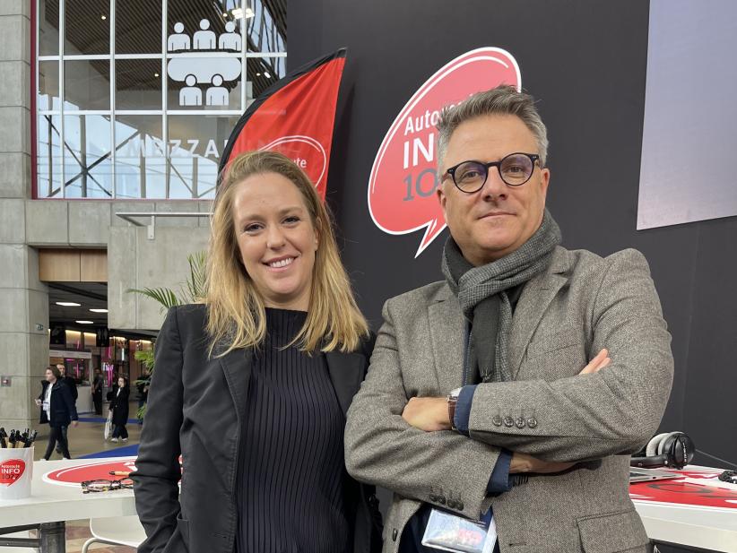 Yves Giroud de Neotrucks & Vanessa Visconti d'ABB mobility 