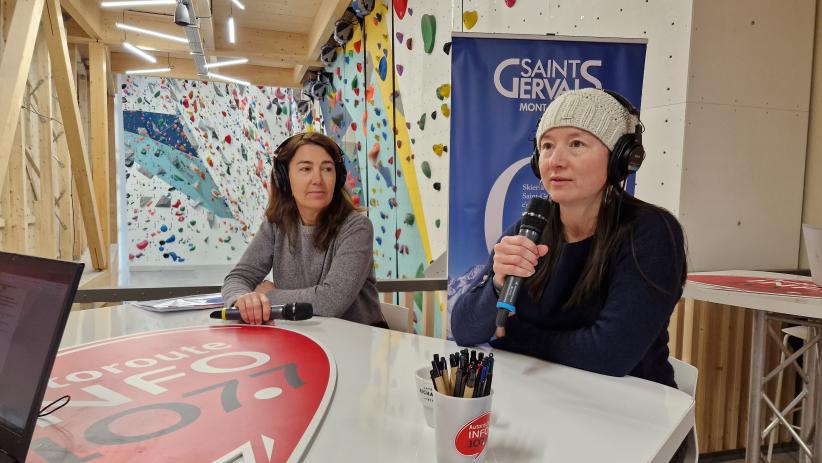  Valérie Paul, Cheffe d’exploitation adjointe du tramway du Mont-Blanc et Oriane Tian, Responsable communication et marketing du domaine skiable