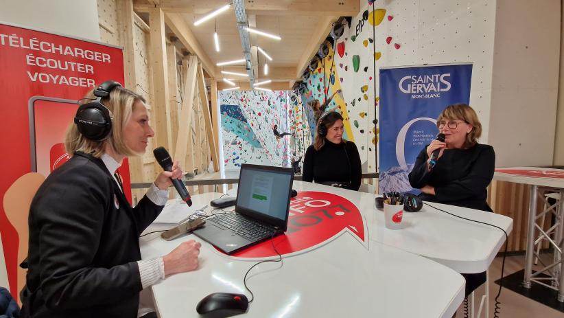 Elodie Lombardot, Responsable commerciale et marketing des thermes de St Gervais (à gauche sur la photo) & Jacqueline Fattier, Pâtisserie « Les Petits Gourmands »