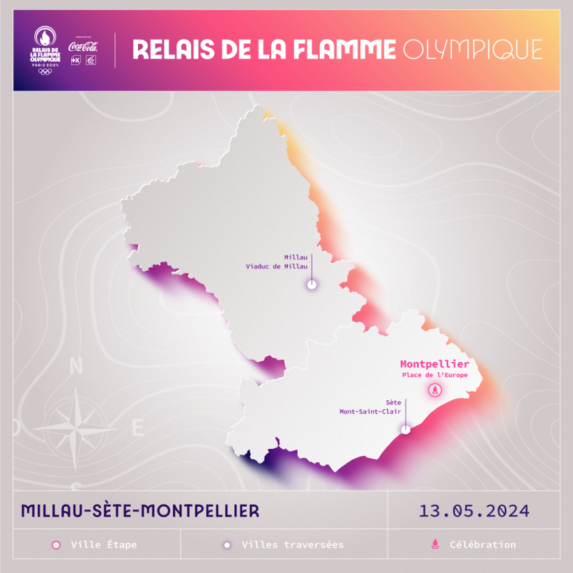 parcours 5è étape Flamme olympique