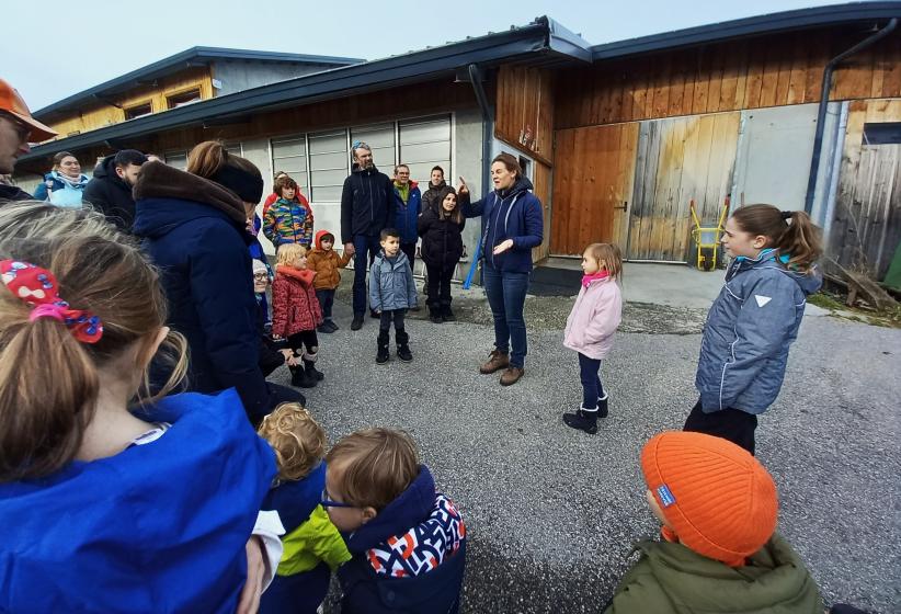 Delphine Socquet lors d'une visite