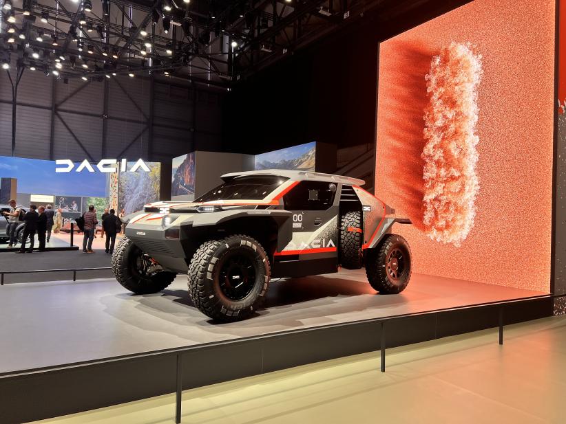 Prototype Dacia au salon international de l'automobile de Genève