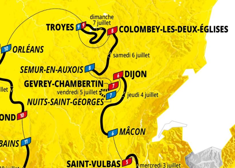 Le Tour de France en Côte d'Or