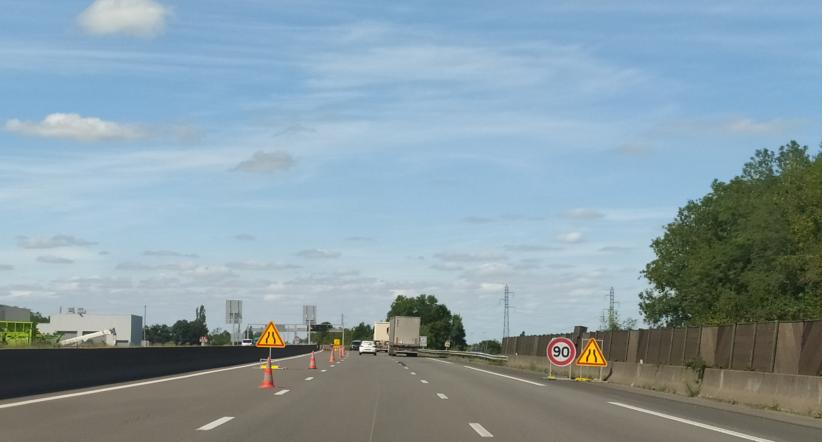 Travaux sur l'A6 mai 2024 entre Chalon et Beaune