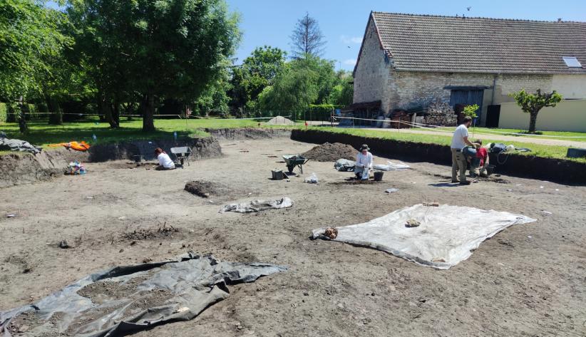 Un chantier de fouilles archéologiques