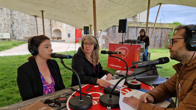 Véronique Marizier Directrice de l’OT Besançon + Marie-Laure Passi Directrice Département Patrimoine et Histoire Ville de Besançon 