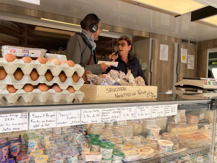 Autoroute INFO au cœur du marché de Besançon