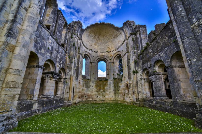 Abbaye de la Sauve-Majeure, église abbatiale, chevet