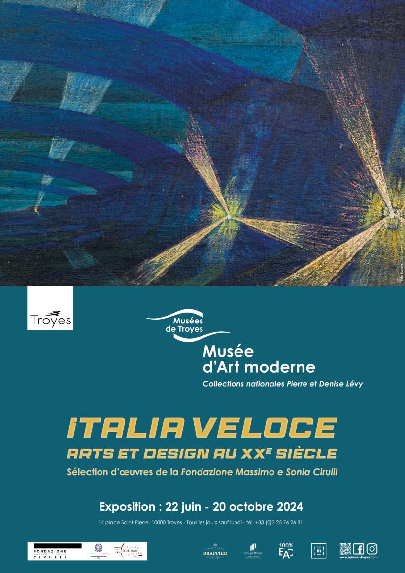 Affiche Italia Veloce expo 2024 à Troyes dans l'Aube