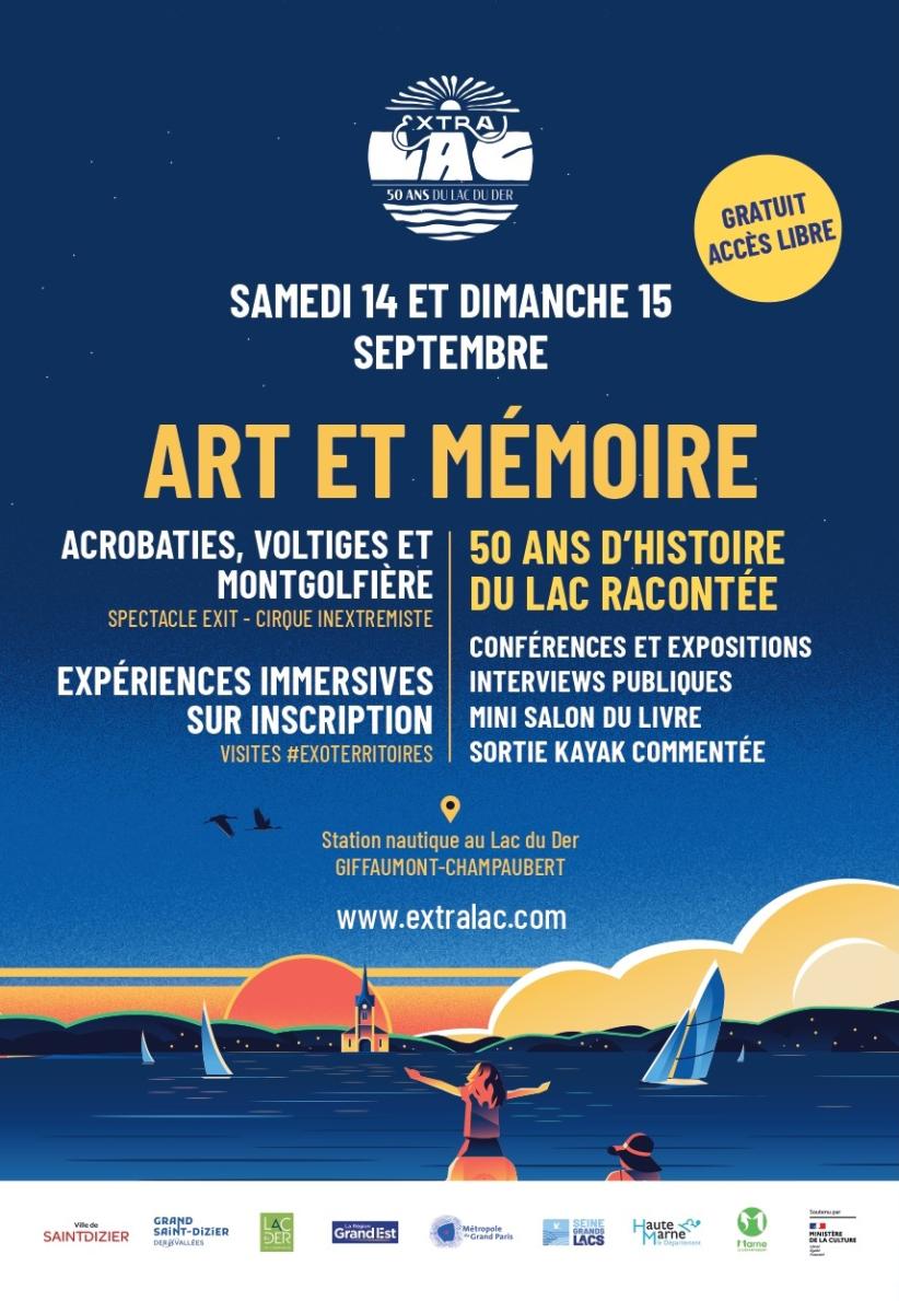 Flyers Art et mémoire  Lac du Der sept 2024