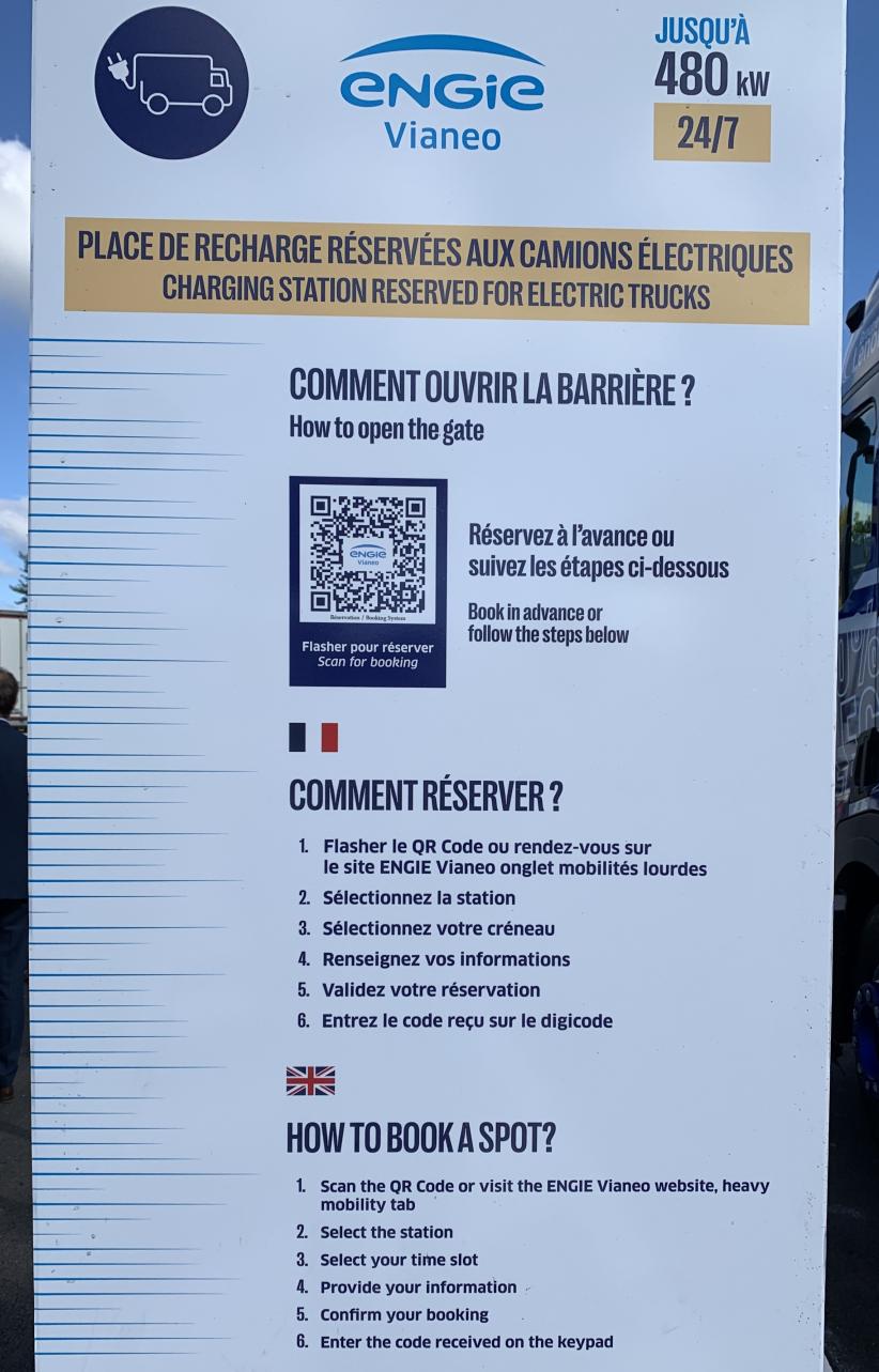 Les poids-lourds électriques peuvent se recharger sans encombre entre Paris et Lyon