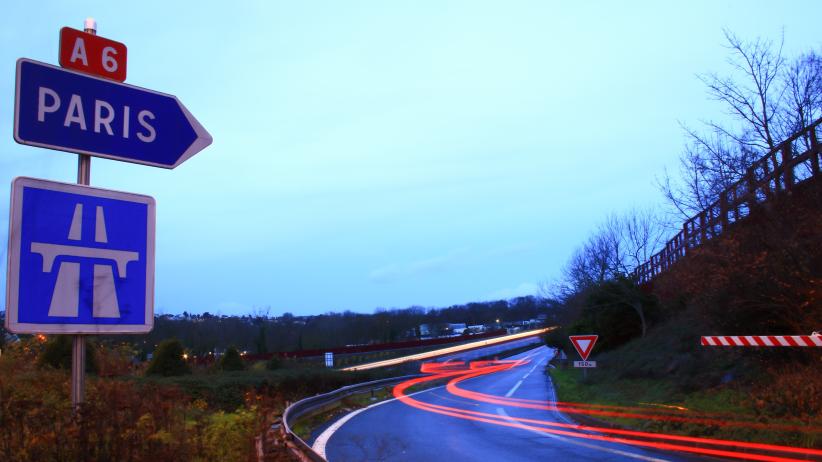 A6 bretelle direction Paris