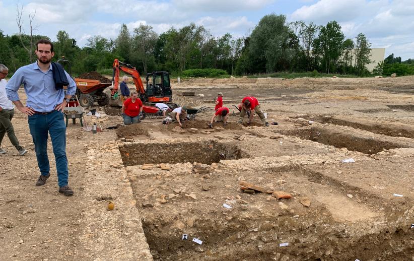 Un chantier de fouille à Sainte-Nitasse