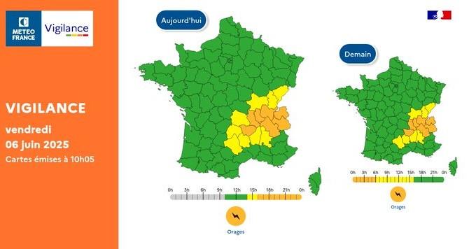 Vigi météo France 6 juin 2025