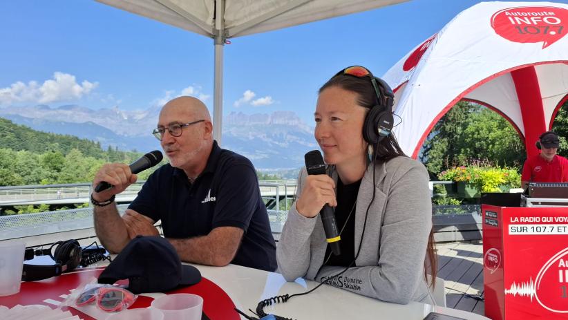 Guillaume Grelier, chef de secteur Valléen, et Oriane Tian, de la STBMA