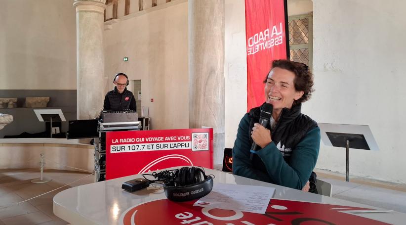 Virginie Goutayer, administratrice de l'abbaye de Cluny @Autoroute INFO