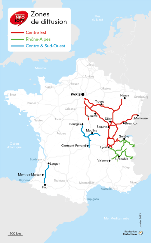 Carte autoroute info