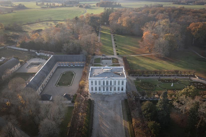 Château de Bouges, vue aérienne