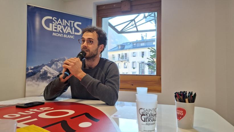 Mathieu Barbier, directeur de l'Office de tourisme de St Gervais 