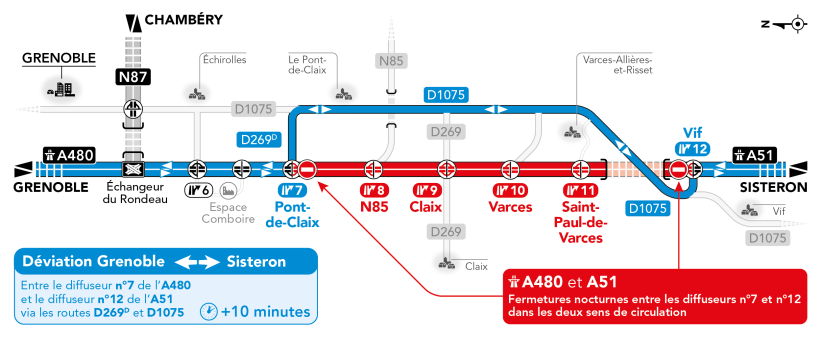A480 - Déviation en tre Vif et Pont-de-Claix
