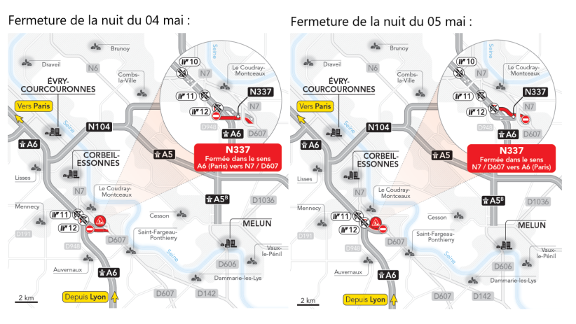 carte de fermeture