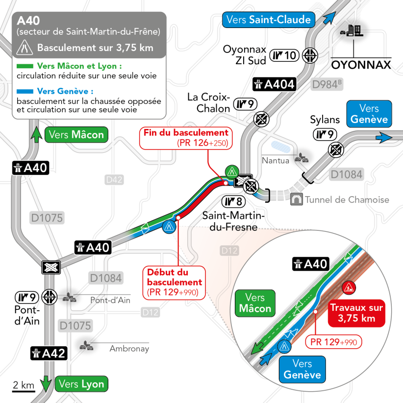 Carte de restriction de voies