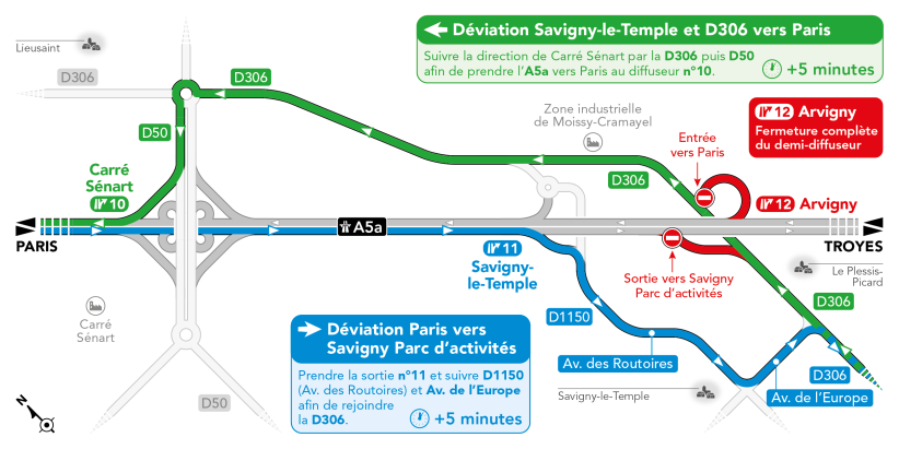 Schéma de déviation Arvigny