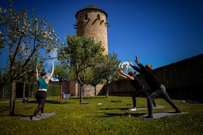 Abbaye de Cluny - Monuments en (pleine) forme - yoga - Photos de l'édition 2025 dans les jardins de l'abbaye