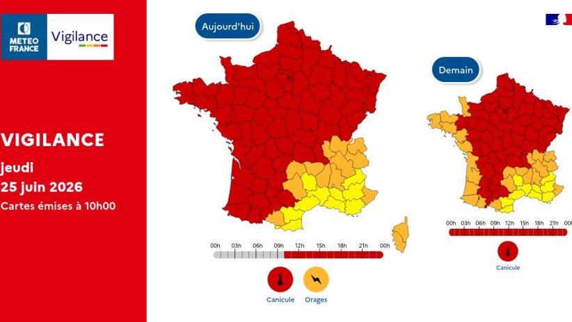 Vigilance jeudi 25 juin 10h