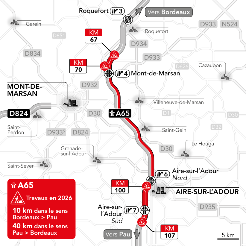 Carte organisation du chantier 2026