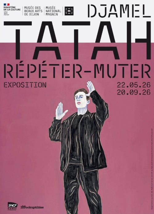 Affiche de l'exposition / Djamel TATAH Répéter-Muter