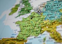Image d'illustration d'un morceau de carte d'Europe