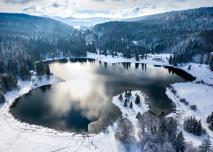 Le lac de Genin en hiver
