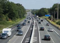 autoroute en France en été