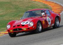 Une Ferrari 250 GTO sur le circuit de Mugello en 2007, lors  des Finali Mondiali Ferrari.