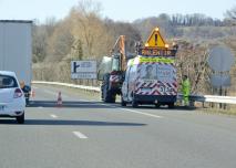 Chantier sur A43 AREA 