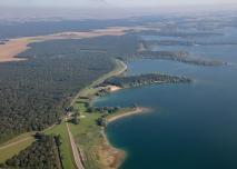 Vue aérienne du Lac d'Orient - Aube