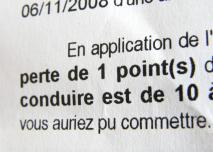 Retrait de points
